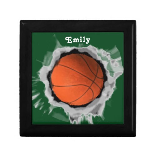 Personalized Girls Basketball Gift Keepsake Box
