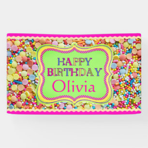 Personalized Girl's Birthday Banner
