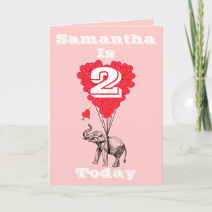 Personalized girls Birthday Card