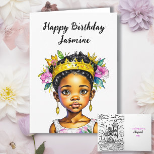 Personalized Girl's Birthday Card