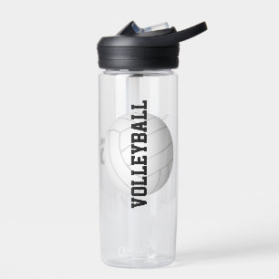 personalized girls boys volleyball water bottle