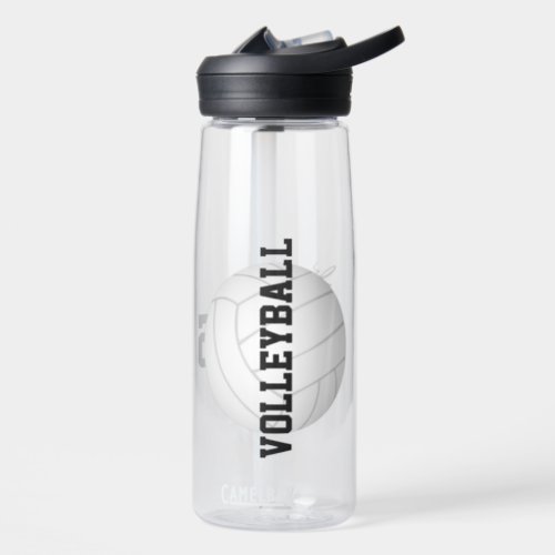 personalized girls boys volleyball  water bottle