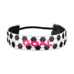 Personalized Girl's Football Soccer Ball Pattern Athletic Headband