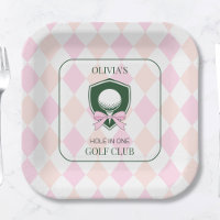 Personalized Girls Golf Pink First Birthday Partee