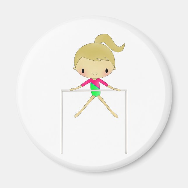 Personalized Girls Gymnastic apparel & accessories Magnet (Front)