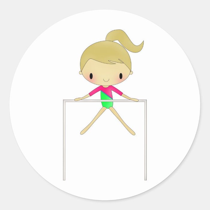 Personalized Girls Gymnastic stickers | Zazzle