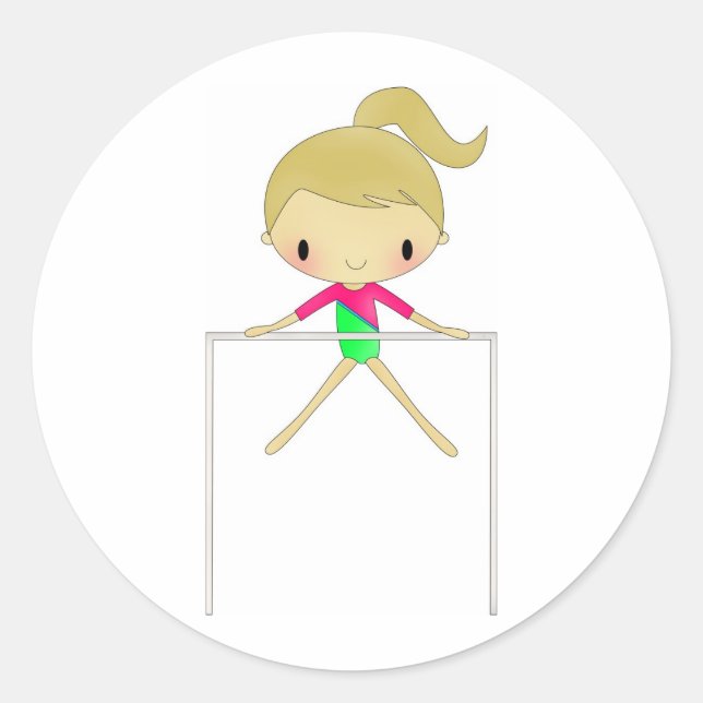 Personalized Girls Gymnastic stickers (Front)