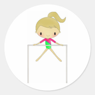 Personalized Girls Gymnastic stickers
