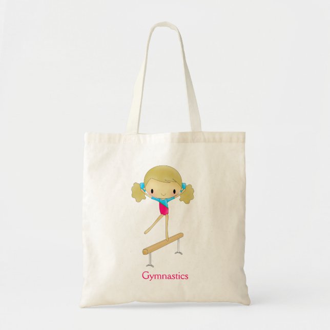 Personalized Girls Gymnastic tote bag (Front)