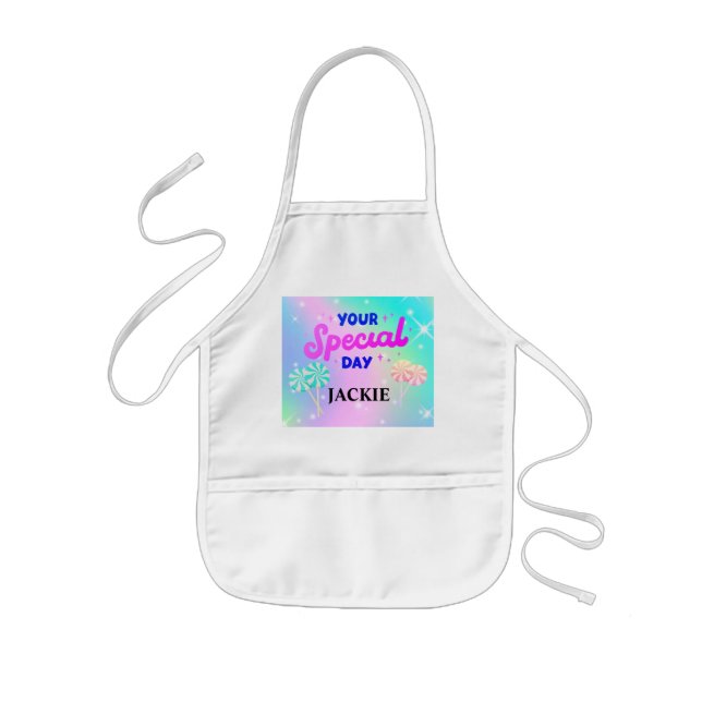 personalized girls  kids' apron (Front)