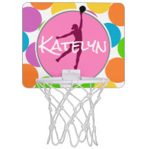 Personalized Girls Mini Basketball Backboard