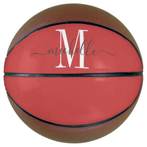 Personalized Girls Monogrammed Basketball