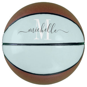 Personalized Girl's Monogrammed Pink Basketball