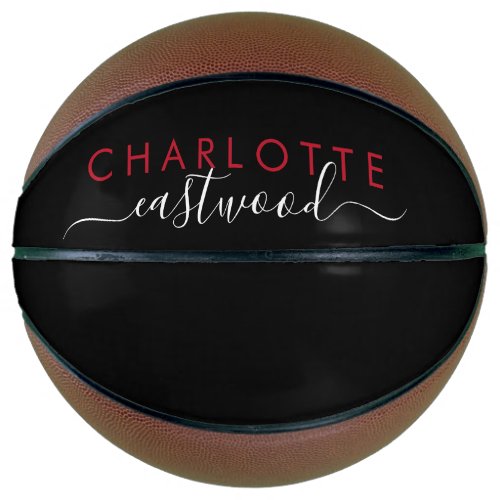 Personalized Girls Monogrammed Script  Basketball