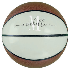 Personalized Girl's Monogrammed Script  Basketball