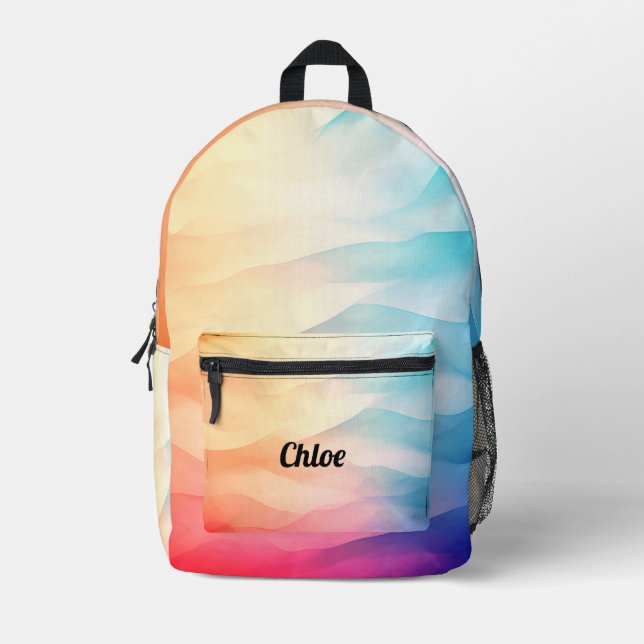 personalized girl's name printed backpack (Front)