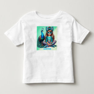 Personalized girl's name toddler t-shirt