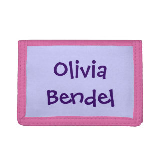 Personalized Girls Pink Purple Wallet