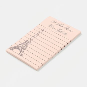 Personalized Girl's Post It Note Eiffel Tower Gift by suncookiez at Zazzle