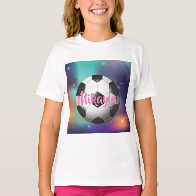 Personalized Girls Soccer Tee (Front)