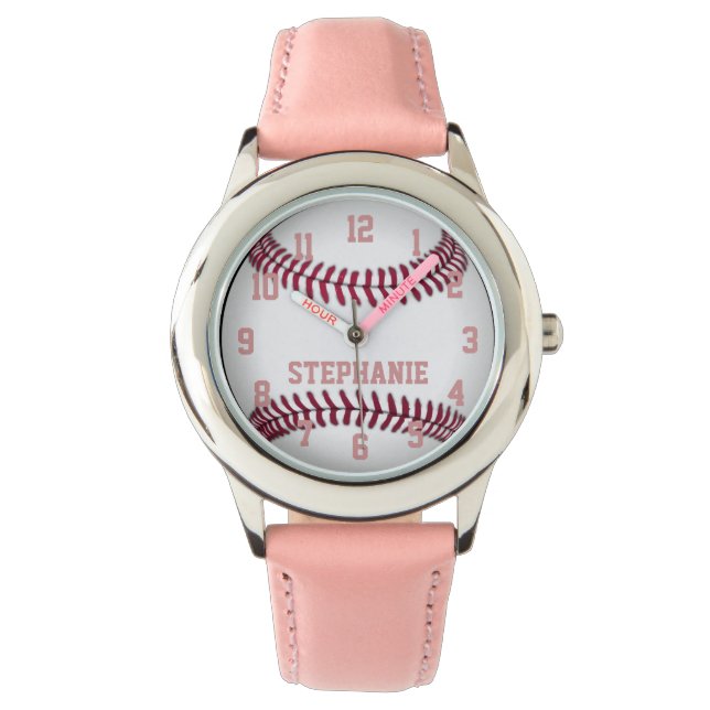 Personalized Girl's Softball Watch (Front)