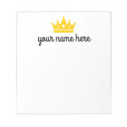 Personalized Girls Stationery Notepad