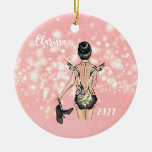 Personalized Girls Tap Dancer Christmas Ornament