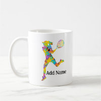 Personalized Girls Tennis Double Sided Mug Gift