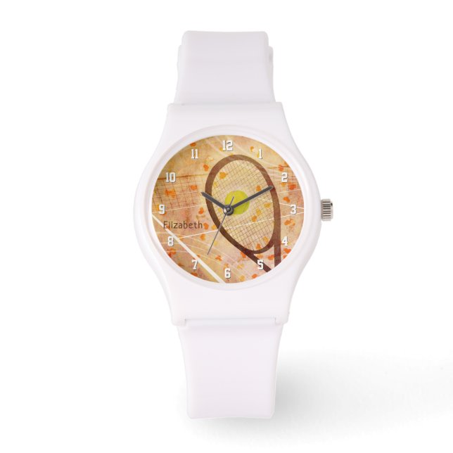 Personalized Girl's Tennis Love Watch (Front)