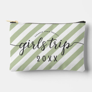 Personalized Girls Trip Cheaper Than Therapy Accessory Pouch
