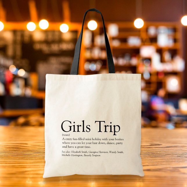 Personalized Girls Trip Definition Tote Bag (Creator Uploaded)