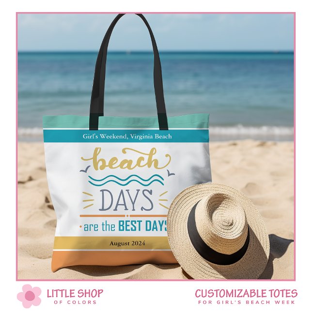 Personalized Girls Weekend at the Beach Tote Bag (Creator Uploaded)