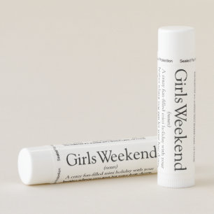 Personalized Girls Weekend Definition Lip Balm