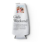 Personalized Girls Weekend Definition Photo