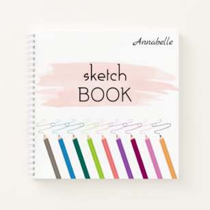 Colored Pencils Drawing Notebook, Zazzle