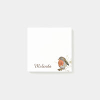 Personalized Girly Robin Bird