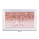 Personalized Girly Rose Gold Glitter Sparkles Name