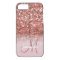 Personalized Girly Rose Gold Glitter Sparkles Name