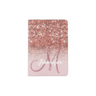 Personalized Girly Rose Gold Glitter Sparkles Name