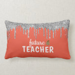 Personalized Glam Teacher Lumbar Pillow