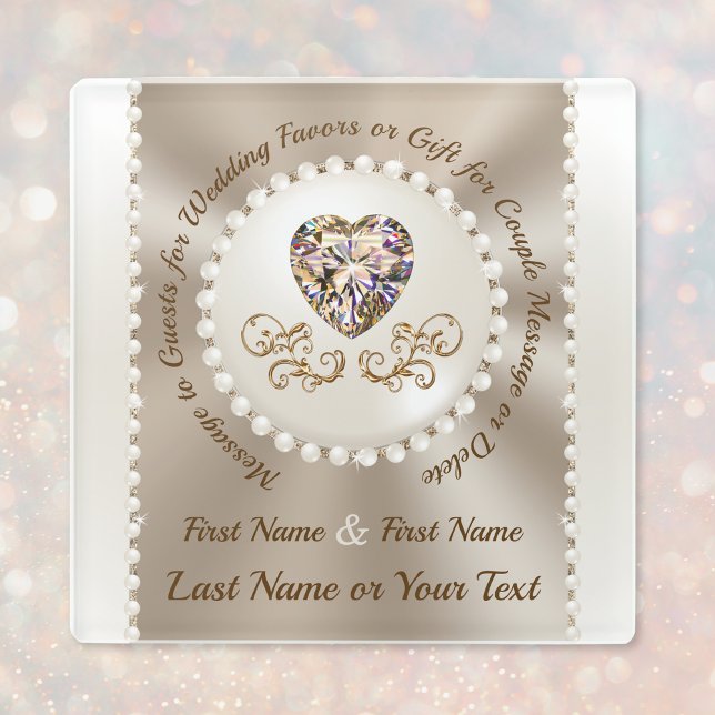 Personalized, Glass Coasters Wedding Favors (Personalized Glass Coasters Wedding Favors. Inexpensive wedding gift ideas. Wedding Gifts for Guests)