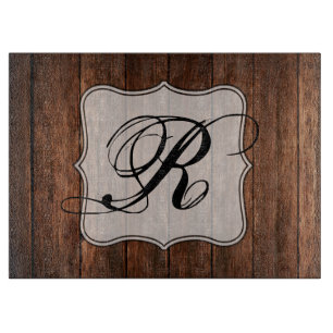 Personalized Glass Cutting Barn Wood Country Rusti Cutting Board