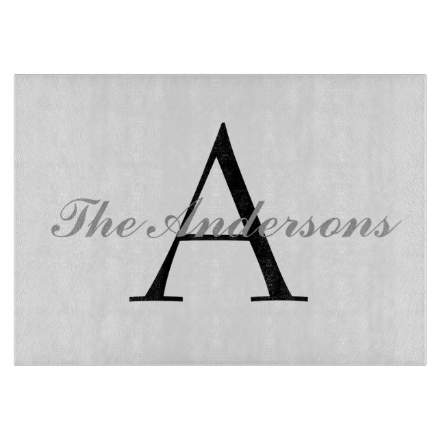 Personalized Glass Cutting Board (Front)