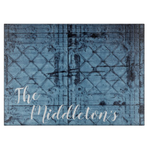 Personalized Glass Cutting Rustic Tin Panel Ceilin Cutting Board