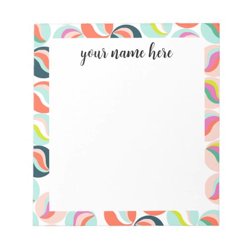 Personalized Glass Marble Notepad