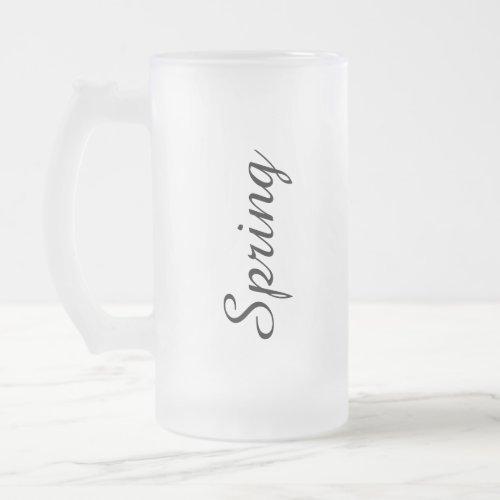 Personalized Glass Tumbler with StrawIced Coffee  Frosted Glass Beer Mug