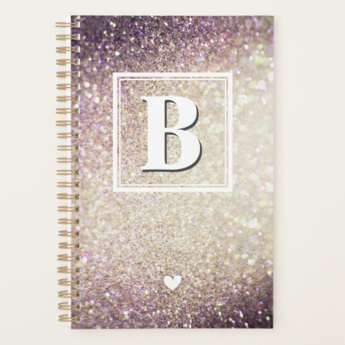 Personalized Glitter Chic Girl Lady Boss 2020 Year Planner