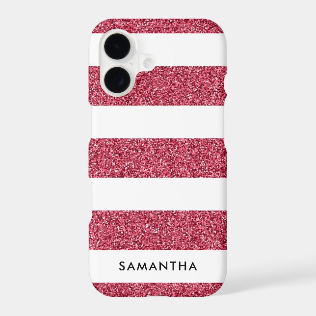 Personalized Glitter Effect Iphone Case (Back)