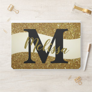 Personalized glitter HP laptop skin