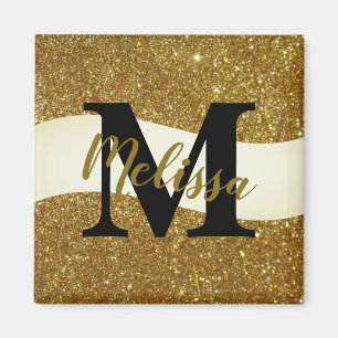 Personalized glitter magnet